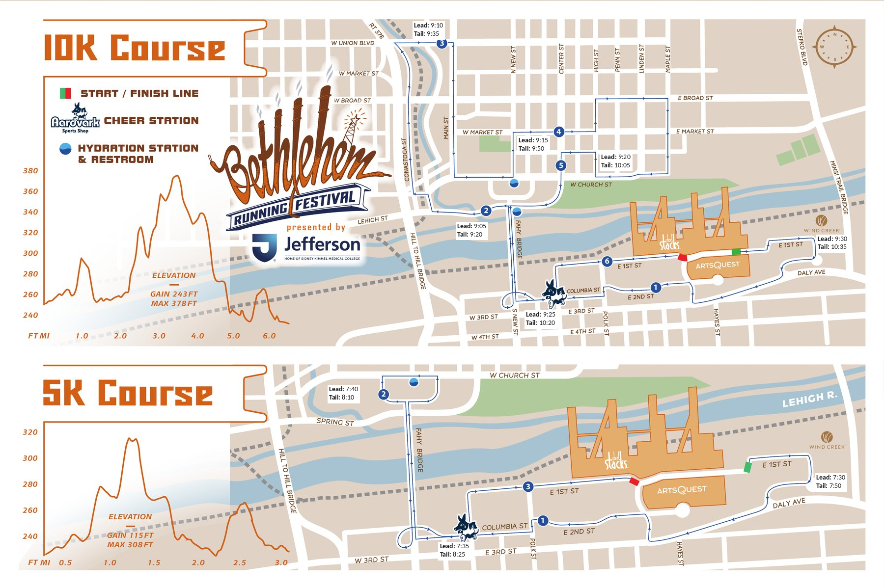Jefferson Bethlehem Running Festival - Run Club Row Networking Opportunity